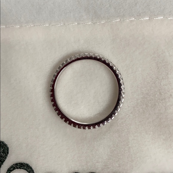 925 Sterling Silver CZ Eternity Band - Picture 4 of 6